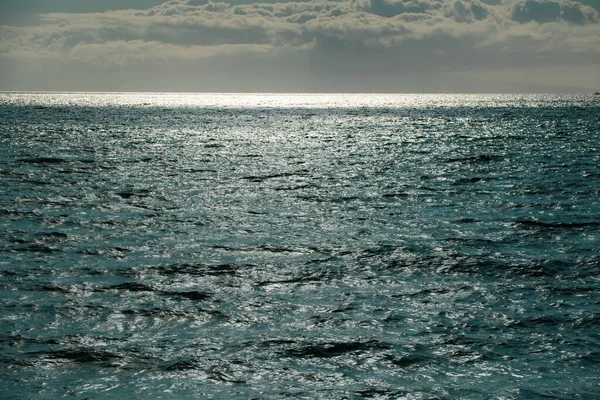 Fundo Abstrato Natureza Marinha Ondas Água Luz Solar Com Espaço — Fotografia de Stock