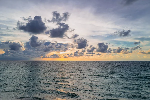 Захід Сонця Морському Тлі Шпалери Природи Літнім Морем Структура Водного — стокове фото