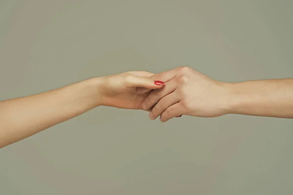 Hjälpande Hand Håll Handen Närbild Jag Hjälper Till Rädda Hjälpa — Stockfoto