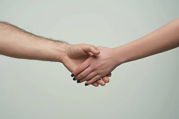Helping Hand Holding Hand Close Giving Helping Hand Rescue Helping — Stock Photo, Image