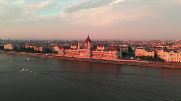 Budapest Ungheria Veduta Aerea Della Città — Video Stock