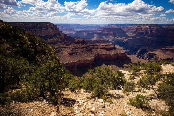Parque Nacional Gran Cañón Vista Panorámica Panorama Arizona Usa South — Foto de Stock