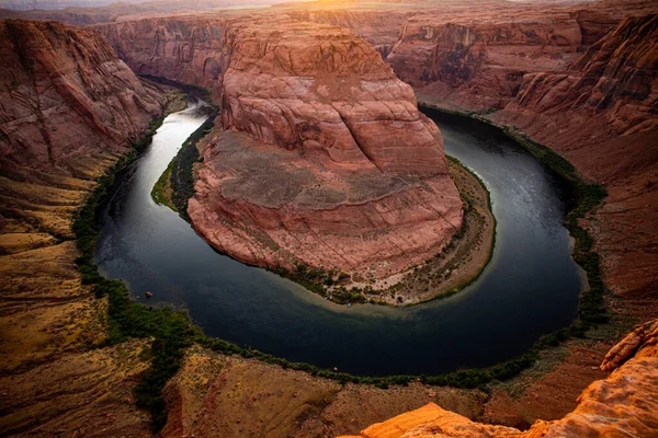 Hufeisenbiegung Page Arizona Horse Shoe Bend Colorado River Grand Canyon — Stockfoto