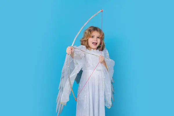 Cupido Pijl Raakte Recht Het Hart Pijl Van Liefde Engel — Stockfoto