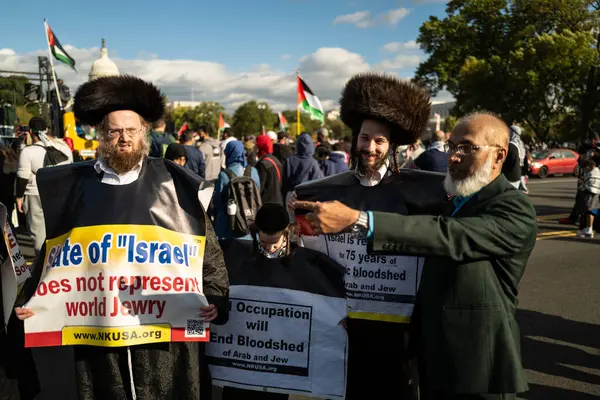 Вашингтон Сша Октября 2023 Года Пропалестинские Антиизраильские Протестующие Израиль Хамас — стоковое фото
