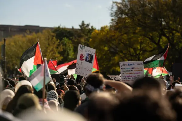 Washington Abd Ekim 2023 Filistin Yanlısı Srail Karşıtı Protestocular Srail — Stok fotoğraf