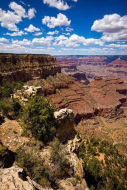 Canyon Ulusal Parkı, Çöl. Kanyonlar çöl manzarası. Arizona 'daki Büyük Kanyon