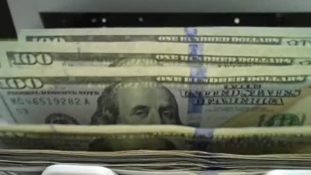 Μετρητά Μέσα Στο Ταμείο Χαρτονομισμάτων Τραπεζική Και Χρηματοοικονομική Έννοια Ηλεκτρονικός — Αρχείο Βίντεο