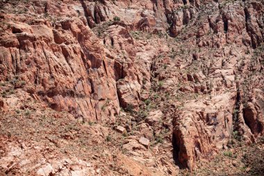 Kaya kanyonu arka planı, kayalık dokusu. Arizona 'daki Büyük Kanyon Ulusal Parkı' nın manzarası