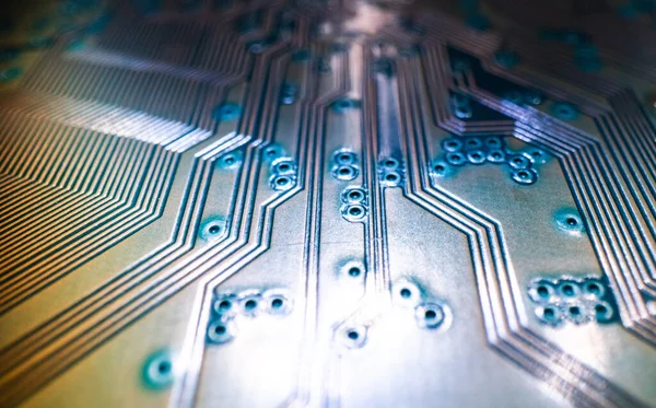 Technology Hardware Background High Tech Electronic Circuit Board Background Electronic — Foto Stock