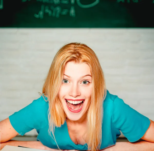 Educational Process Education Campus People Concept Science Education Female Student — Stock Photo, Image