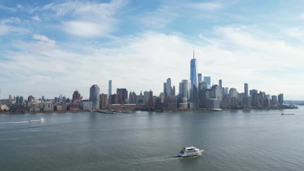 Skyline Com Wtc New York City Nyc World Trade Center — Vídeo de Stock