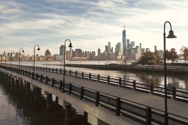 New York Şehrinin Hava Manzarası Şehir Merkezi — Stok fotoğraf