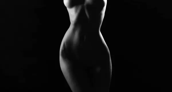 Woman Sexy Perfect Body Shape Nude Sexy Woman Perfect Naked — Stockfoto