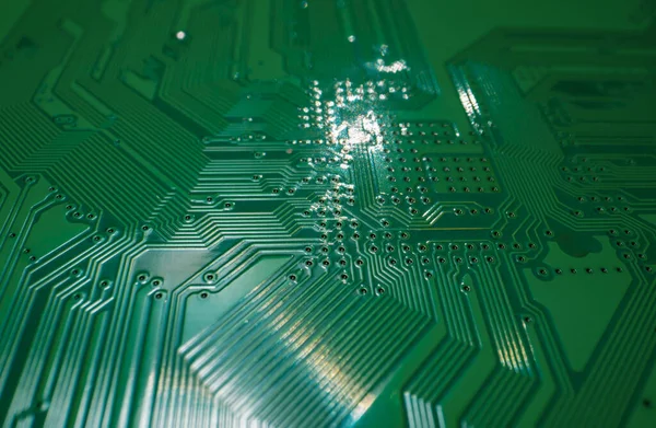 Semiconductors Chip Technology Background High Tech Electronic Circuit Board Background — Fotografia de Stock