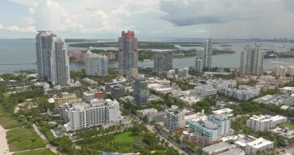 Migliori Spiagge Miami Florida Top View Resort Sul Lungomare Miami — Video Stock