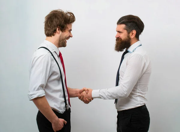 Welcome to our team. Business meeting shaking hands