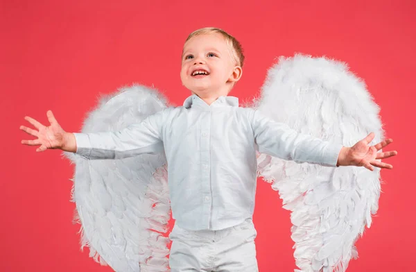 Ребенок Ангельскими Крыльями — стоковое фото