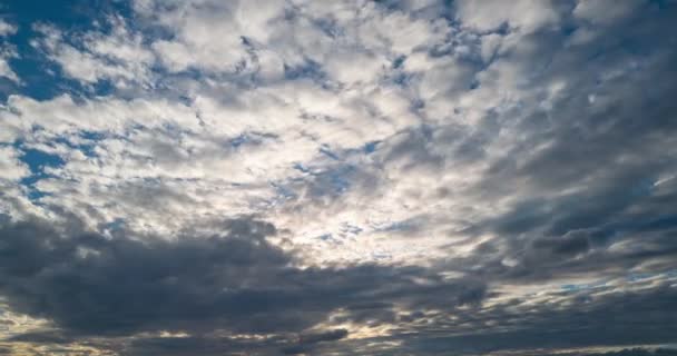 Timelapse Ciel Bleu Nuages Timelapse Nuages Blancs Timelapse Cumulus Cloudscape — Video