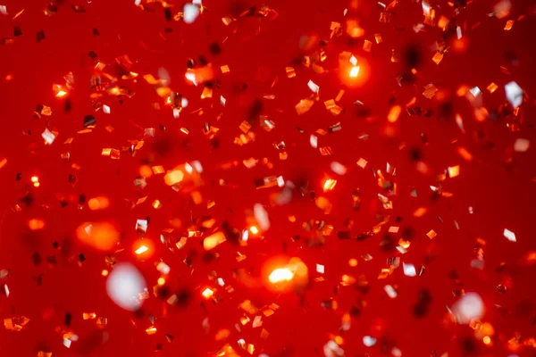 Glitter Fondos Rojos Navidad Light Christmas Bokeh Confetti Diseño Navideño —  Fotos de Stock
