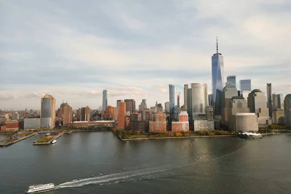 New Yorker Skyline Manhattan Blick Von Jersey New Yorker Wolkenkratzer — Stockfoto