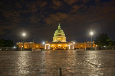 Kongre binası, gün batımında, Capitol Hill, Washington DC