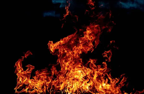 Fire Burning Flame Large Burning Flaming Fire — Stock Photo, Image