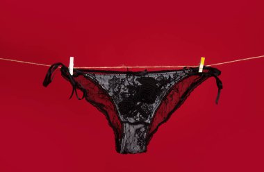 Tanga bikini iç çamaşırı, beyaz dantel iç çamaşırı.