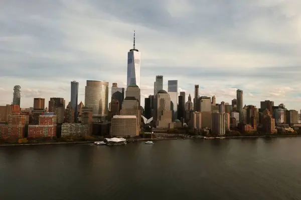 Skyline Von New York City Manhattan Wolkenkratzer New York City — Stockfoto