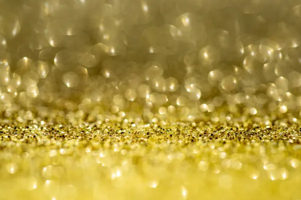 Oro Scintillio Luci Sfondo Oro Sfondi Glitter Oro Chiaro Bokeh — Foto Stock