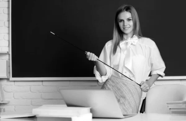 Successful Female Student Classroom University Student Preparing Exam Learning Lessons — Foto Stock