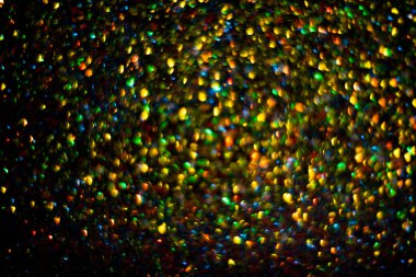 Kutlamalar için soyut sim patlaması arka planı. Havai fişekler. Soyut bokeh arkaplanı. Noel, doğum günü tatili soyut tasarımı bulanıklaştırdı. Parlak doku, soyut arkaplan