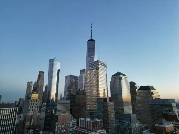 New York City Manhattan Skyline Von New Jersey Aus Manhattan — Stockfoto