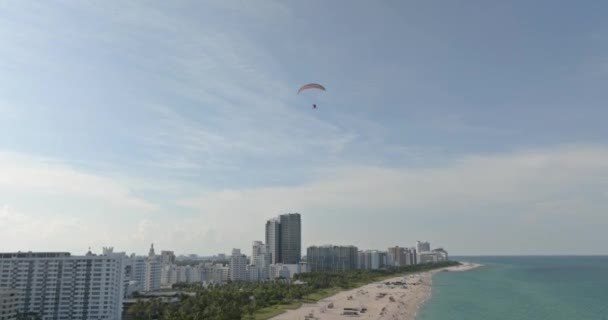 Vue Aérienne Parc South Pointe Miami Beach Floride États Unis — Video