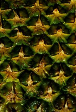 Ananas derisinin dokusu. Ananas kabuğu. Ananas dokusu. Desenli meyve arkaplanı