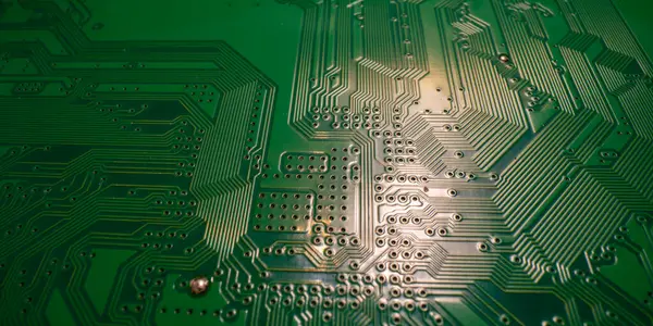 Hintergrund Der Elektronischen Leiterplatte Abstrakter Digitaler Hintergrund Elektronische Computer Hardware — Stockfoto
