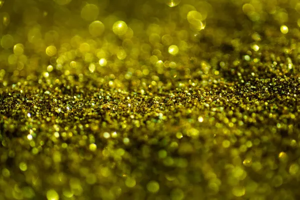 Abstrakt Guld Bakgrund Glödande Ljus Mjuk Fokus Glitter Gyllene Bakgrunder — Stockfoto