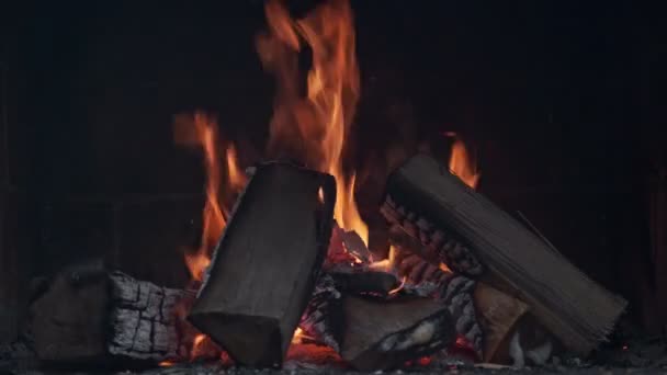 Ardeți Textura Flăcării Arderea Focului Arderea Flacării Foc Flacără Mare — Videoclip de stoc