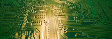 Circuit board, electronic motherboard. Digital engineering concept, hi-tech technology concept. Tech background