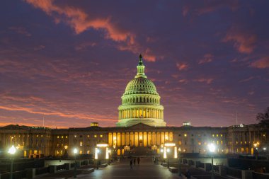 Amerikan kongresi. Washington DC 'deki Capitol binası.