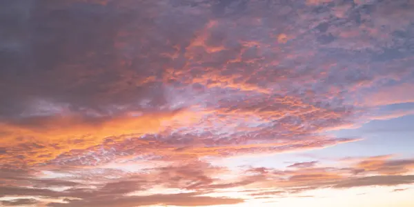Cielo All Alba Con Nuvole Tramonto Cielo Sul Crepuscolo Sera — Foto Stock