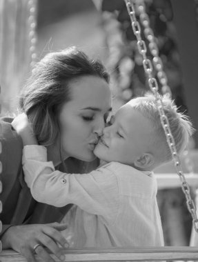 Mother hug. Portrait of mother and child hugging. Mother hugging and embracing son. Mothers day, love family. Mother and child with hugging tenderness. Mothers hugging child, cuddle warm hug