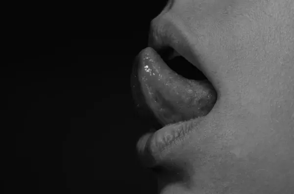 Licking Suck Tongue Out Sensual Mouth Woman Tongue Sensuality Licking Royalty Free Stock Images