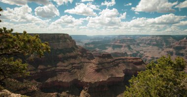 Canyon Ulusal Parkı, Çöl. Kanyonlar çöl manzarası. Arizona 'daki Büyük Kanyon