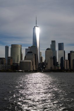New York City silueti, ABD 'de Manhattan şehri.
