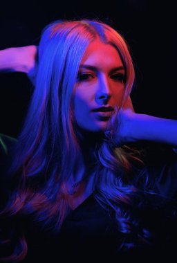 Seductive sexy lovely attractive young sensual woman with perfect slim body posing on studio background. Beautiful elegant sexy model, studio portrait. Sensual beautiful woman face