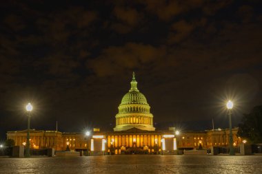 Meclis binası. Capitol Hill, Washington DC 'de. Majestic Kongre bir dönüm noktasıdır. Merkez Meclis 'te hükümet var. Capitols Tepesi. Neoklasik Capitol yönetimi simgeliyor