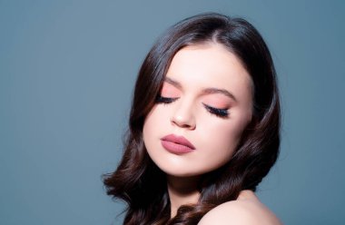 Güzel kadın. Kadın mankenin güzel yüzü