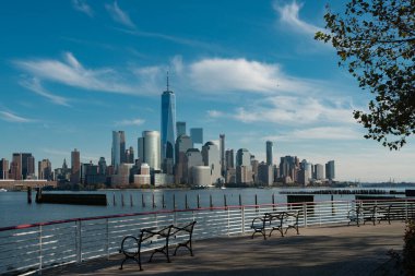 New York City 'nin ufuk çizgisi, ABD. NYC simgeleri