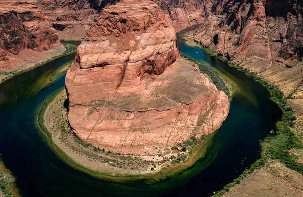 stock image Horseshoe bend in Grand Canyon National Park. Travel Adventure Outdoor Concept